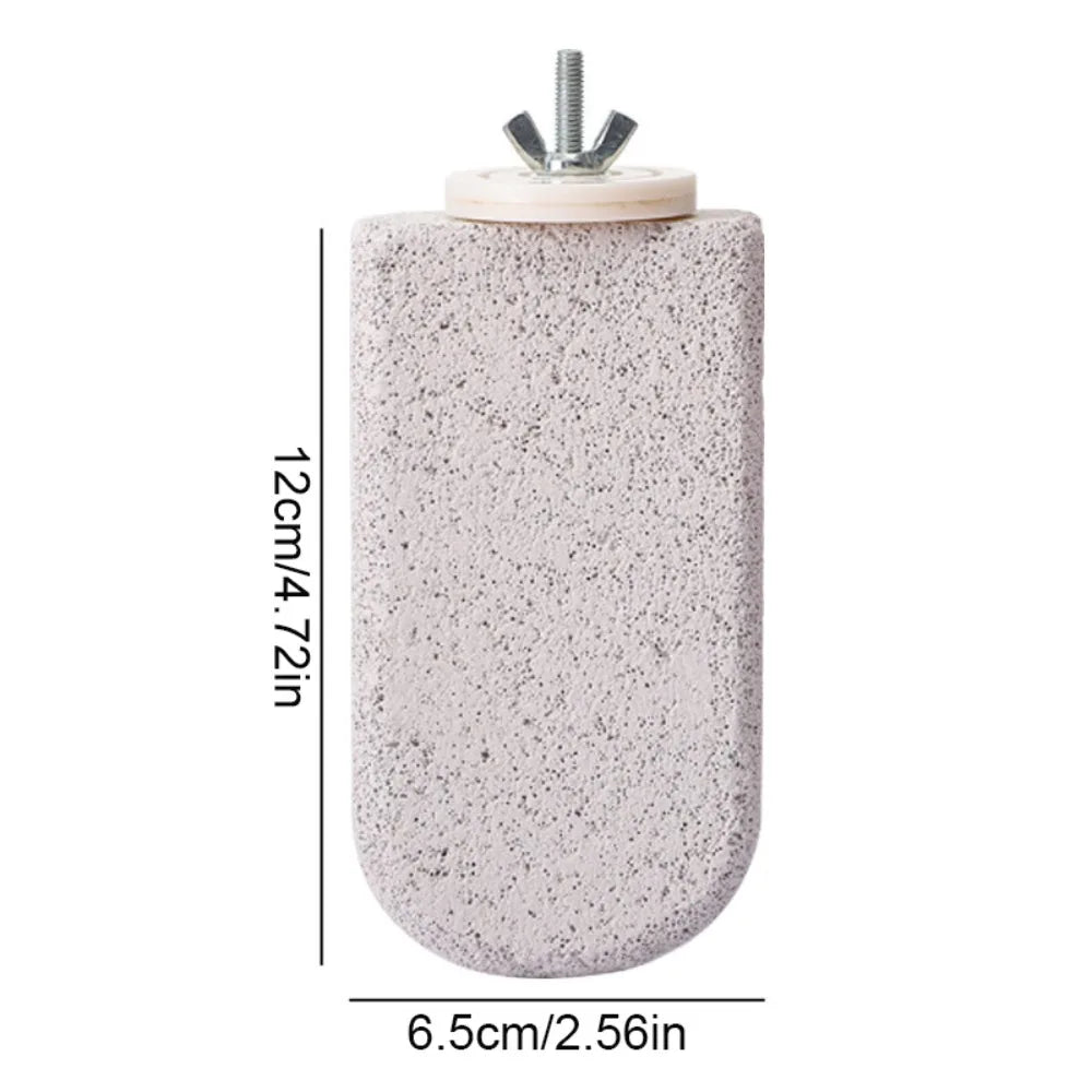 Pumice Parrot Stand Board – Claw & Beak Grinding Bird Perch