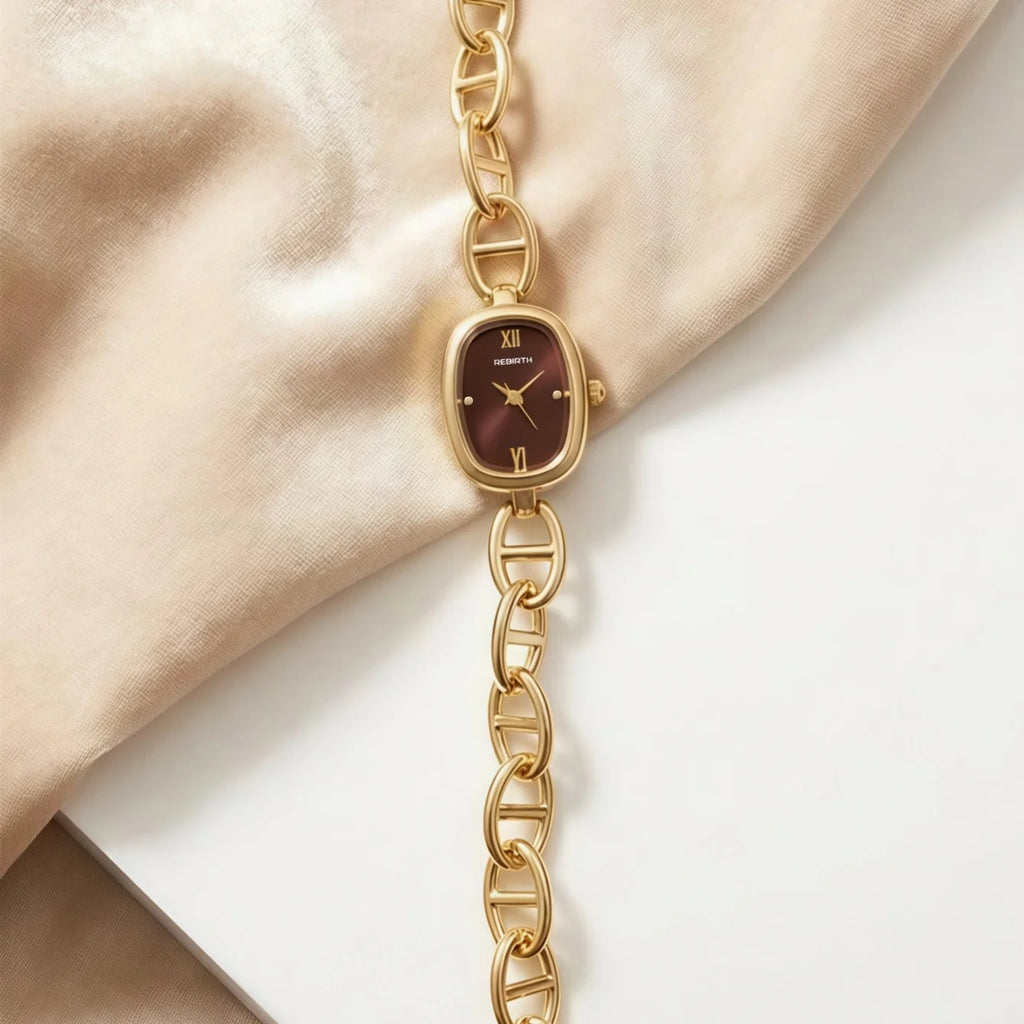 REBIRTH Women's Bohemian Retro Quartz Watch | Light Luxury Women's Quartz Watch Nixie