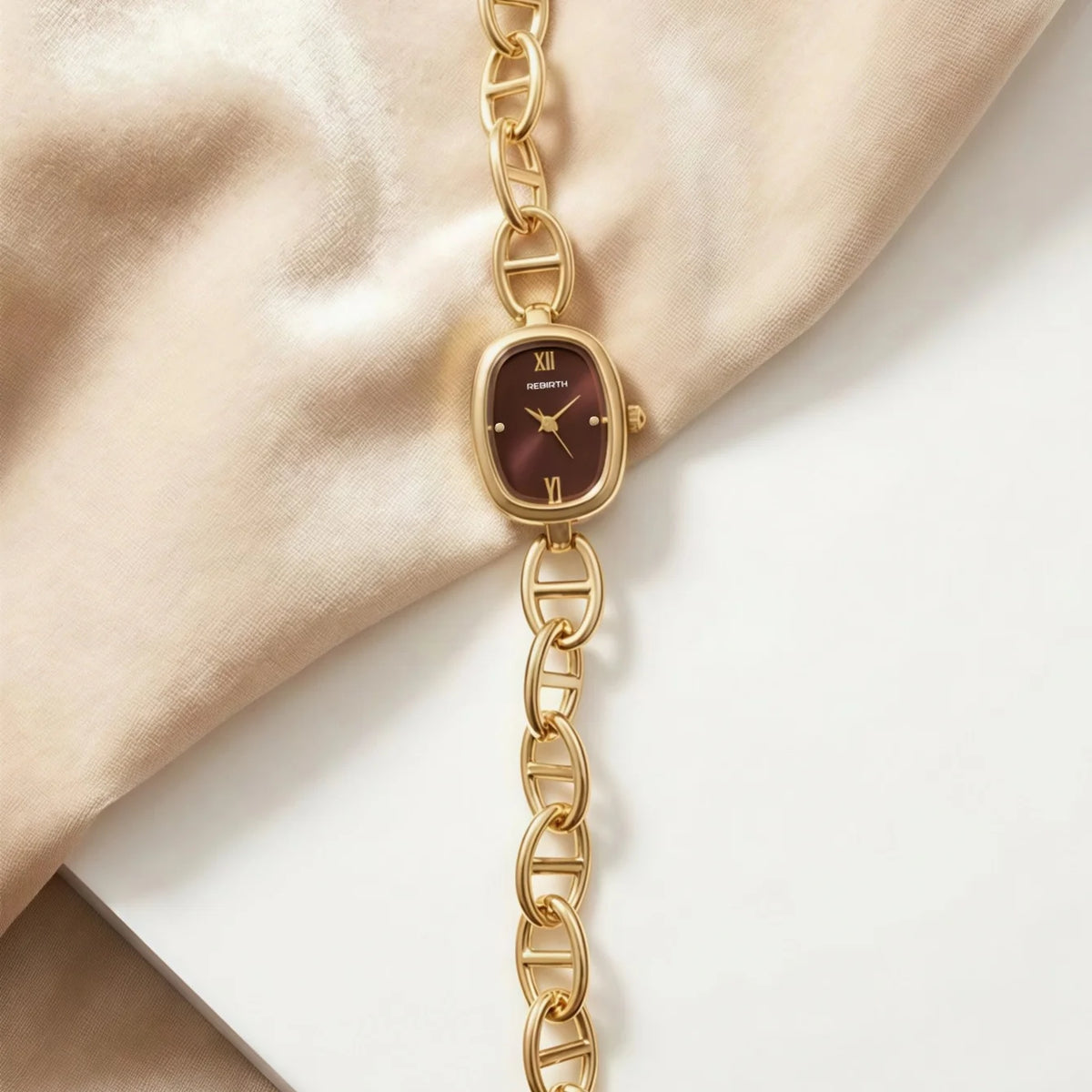 REBIRTH Women's Bohemian Retro Quartz Watch | Light Luxury Women's Quartz Watch Nixie