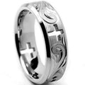 Silver Cross Ring Vintage Jesus Prayer Jewelry | Sizes 6–11 Fashion Ring Nixie 10 Silver