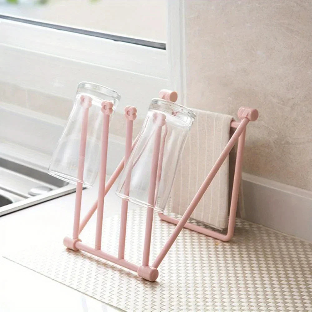 Freestanding Folding Towel Rack & Dishcloth Drying Stand Folding Towel Rack Nixie