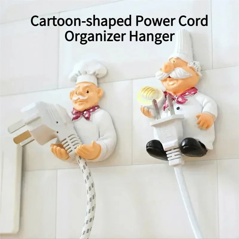 Cute Cartoon Resin Hook – Kitchen Plug & Cable Holder Decorative Wall Hook Nixie