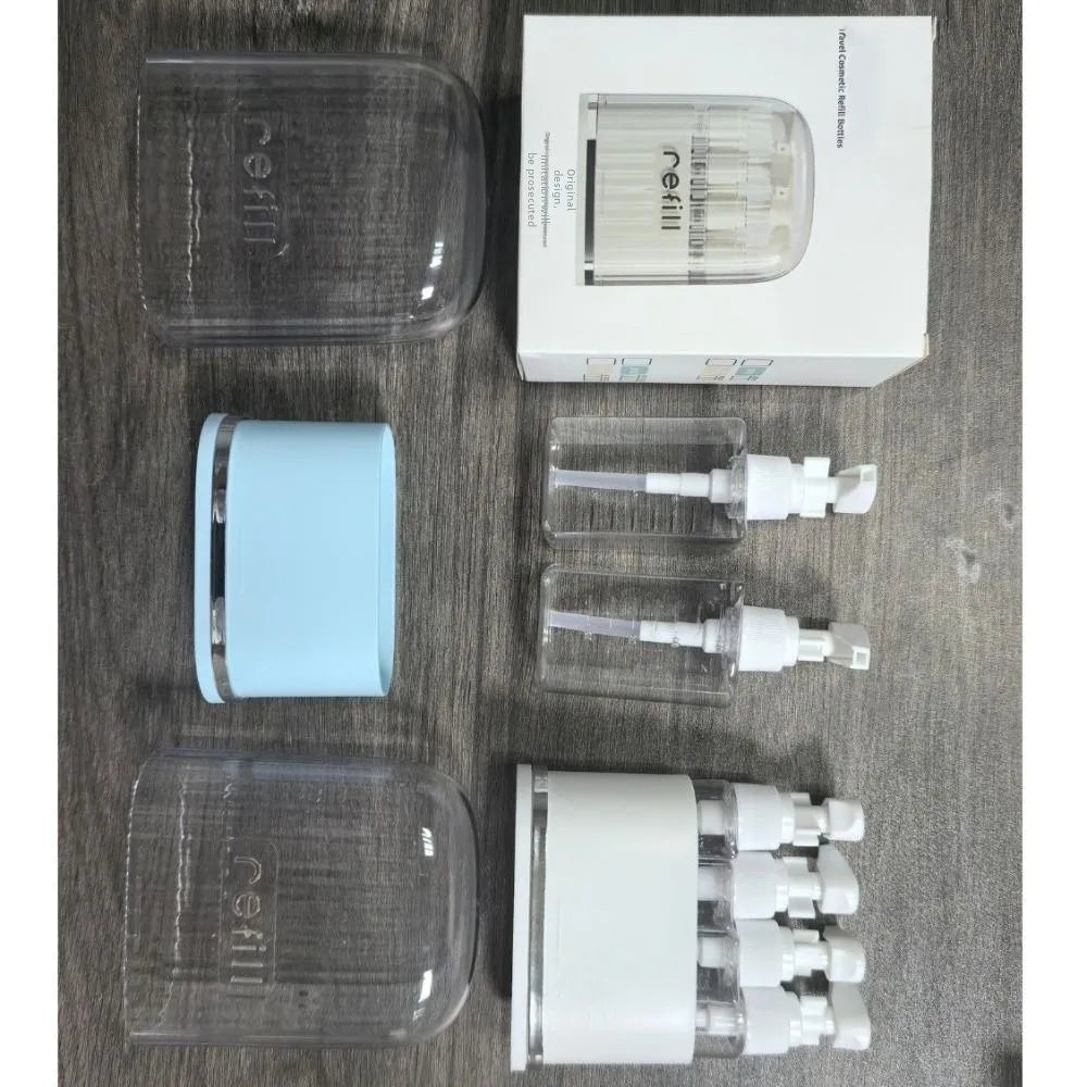 4-in-1 Leak-Proof Travel Toiletry Bottles Set | Reusable Travel Toiletry Set Nixie