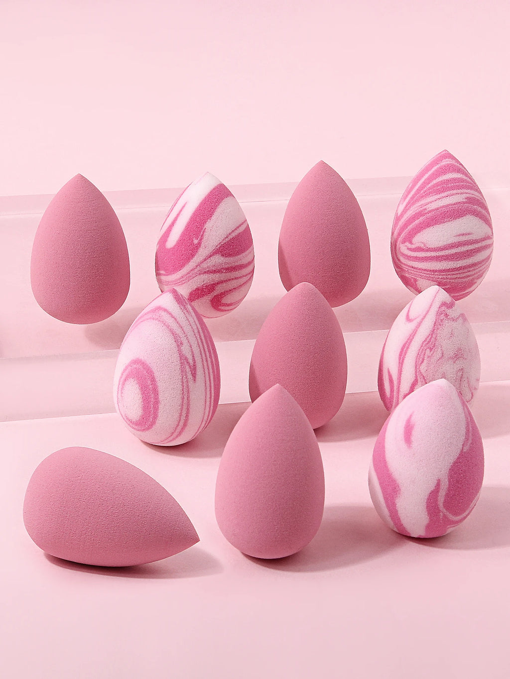 10-Pack Mini Makeup Blending Sponges – Teardrop, Wet & Dry Makeup Blending Sponge Nixie