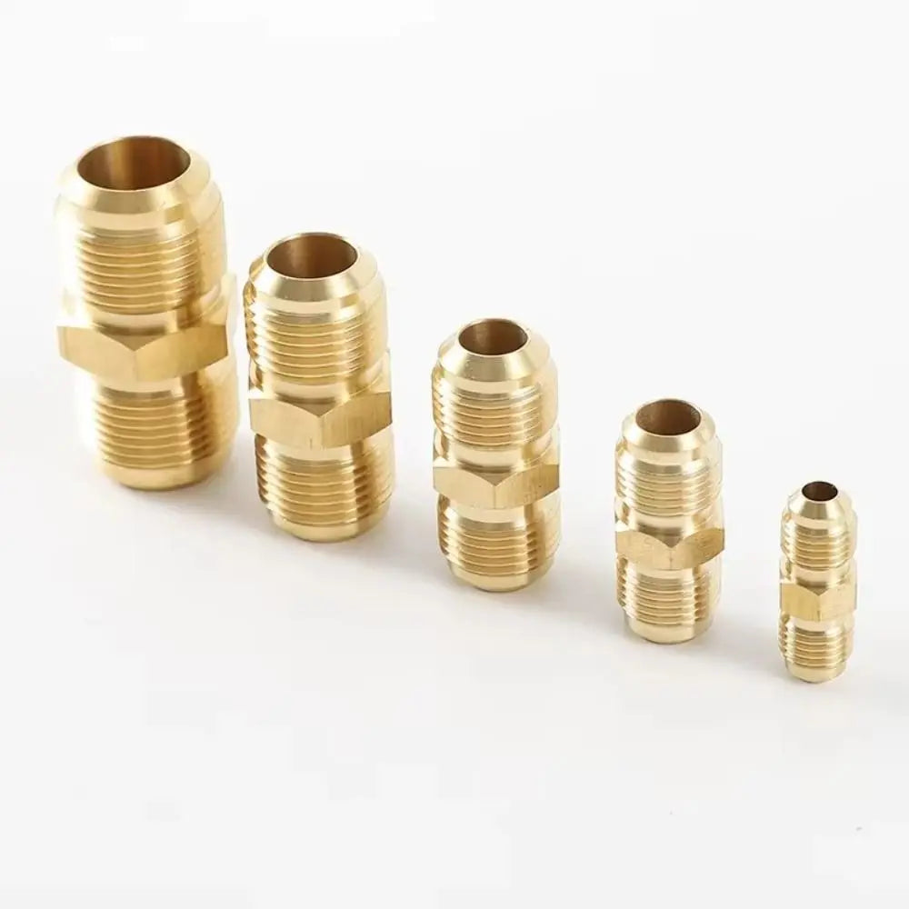 Brass Male-to-Male Pipe Fitting | 45° Flare Gas Adapter 1/4"–3/4" Brass Pipe Fitting Nixie