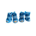 4Pcs Mesh Dog Shoes | Non-Slip Cooling Summer Dog Boots Dog Boots Nixie Blue S