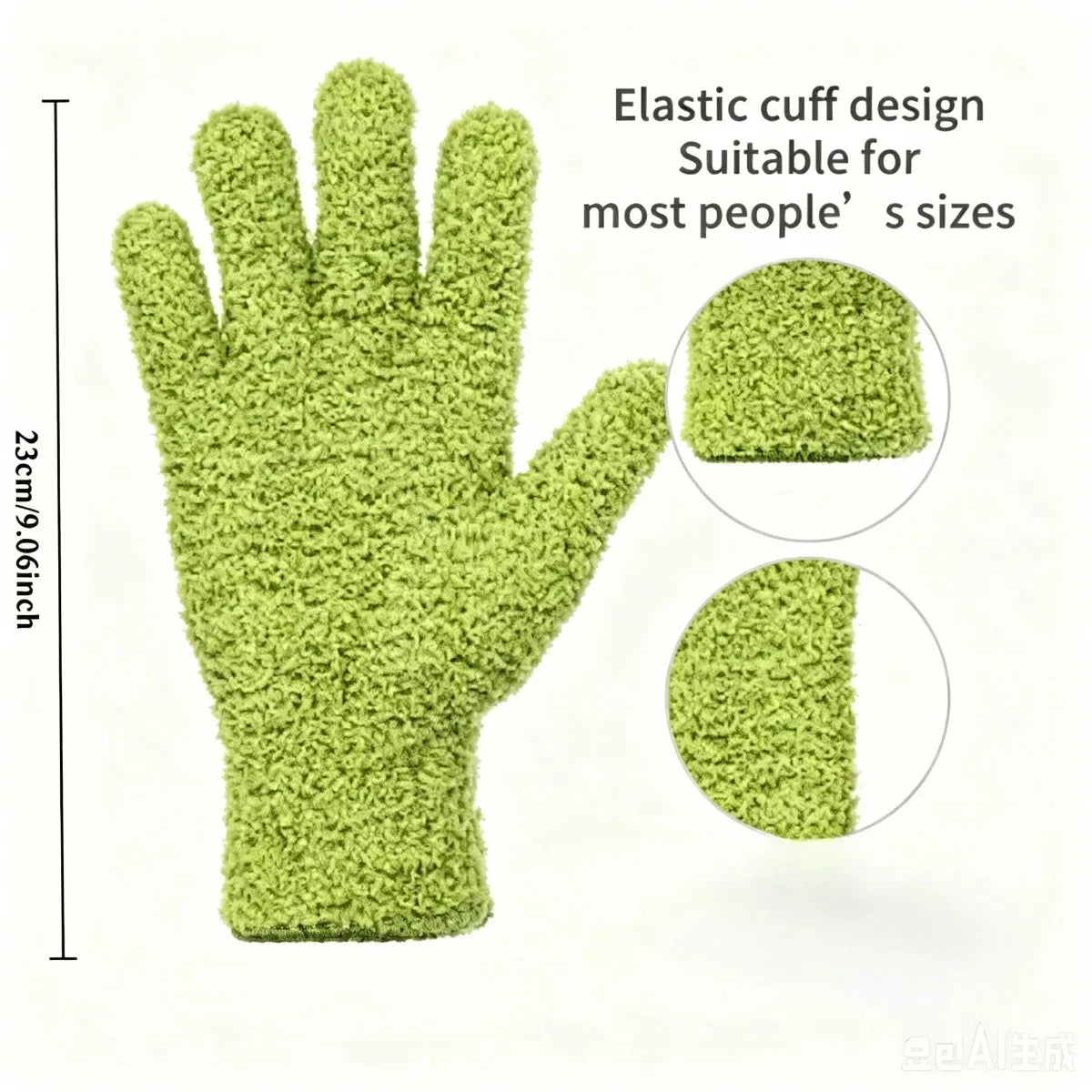 Microfiber Dusting Glove – Stretchable Cleaning Mitt for Home & Car