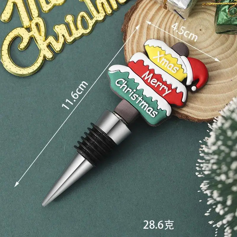 Christmas Snowman Wine Stopper – Leakproof Festive Bar Decor Wine Stopper Nixie A5