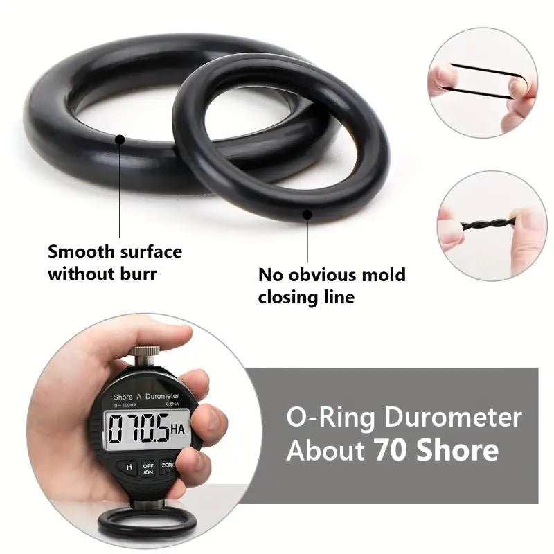 Nitrile Rubber O-Ring Set 225/1200Pcs – Faucet & Plumbing Seals O-Ring Gasket Set Nixie