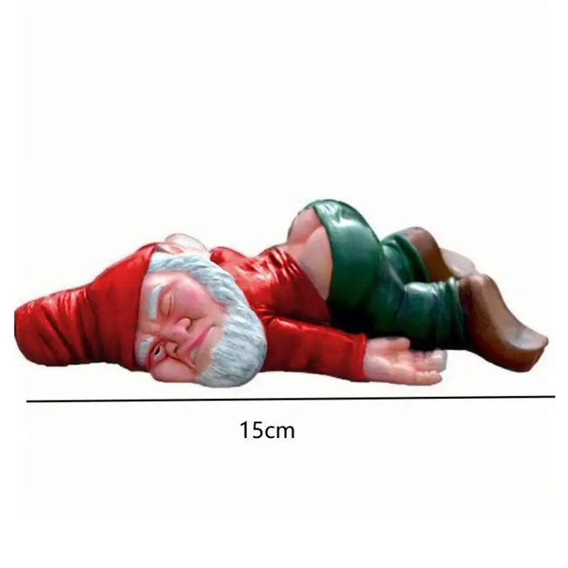 Funny Drunk Garden Gnome Resin Figurine | Patio Statue Decor Garden Gnome Figurine Nixie