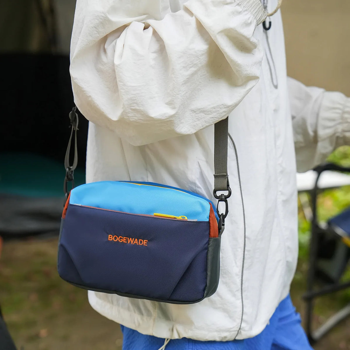 Nixie Purple Contrast Crossbody Bag – Lightweight Sports Phone Bag Crossbody Bag Nixie Dark blue