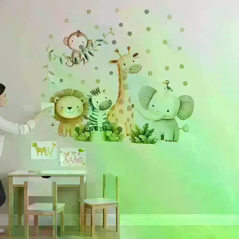 Cartoon Forest Animal Wall Stickers for Kids & Baby Rooms Kids Wall Stickers Nixie