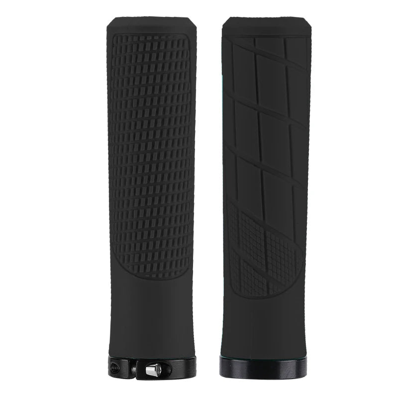 MTB Lock-On Handlebar Grips – Anti-Slip Ergonomic Bike Grips Bicycle Handlebar Grips Nixie M2 Black Grip
