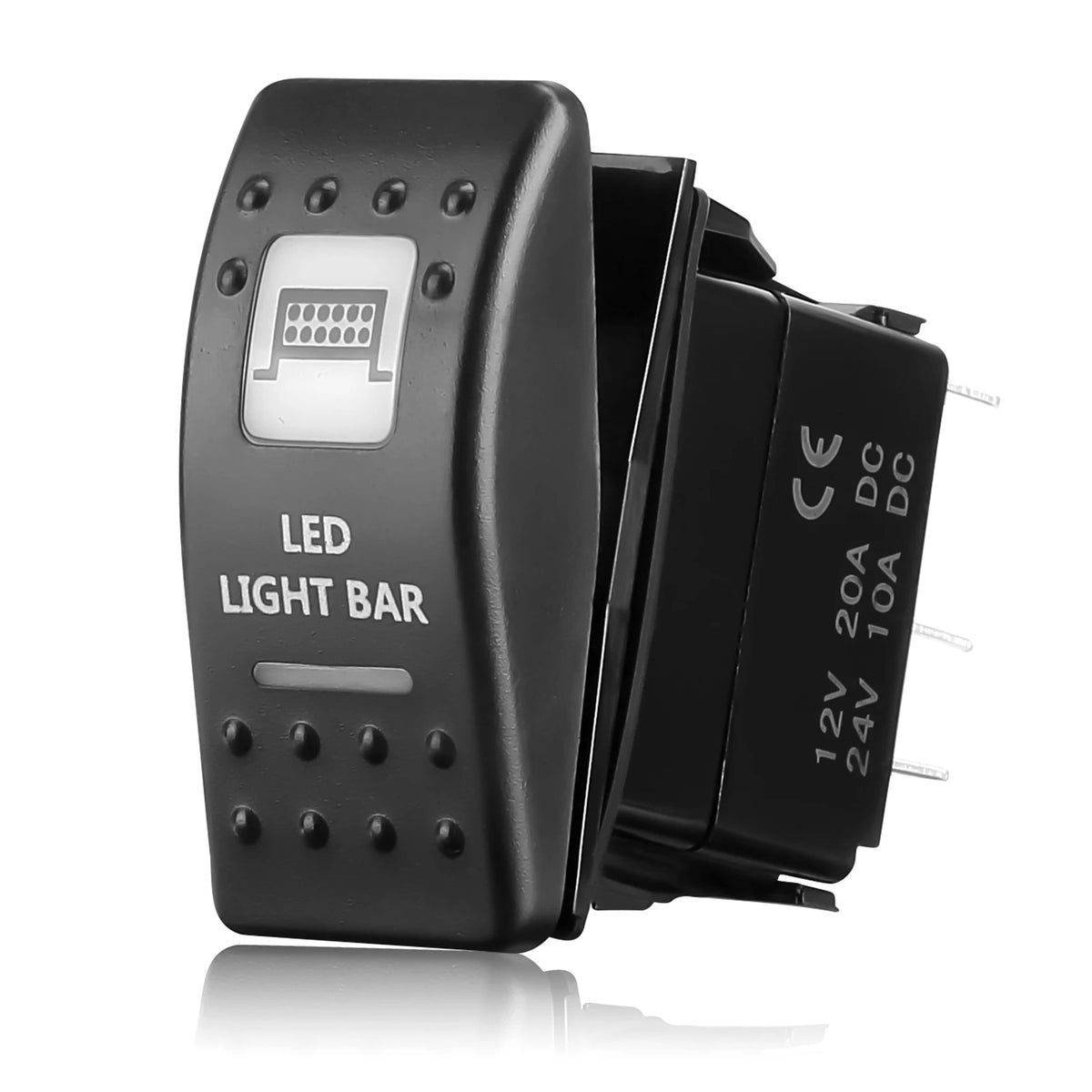 UTV LED Illuminated Rocker Switch 12-24V | Can-Am Polaris Yamaha LED Rocker Switch Nixie A