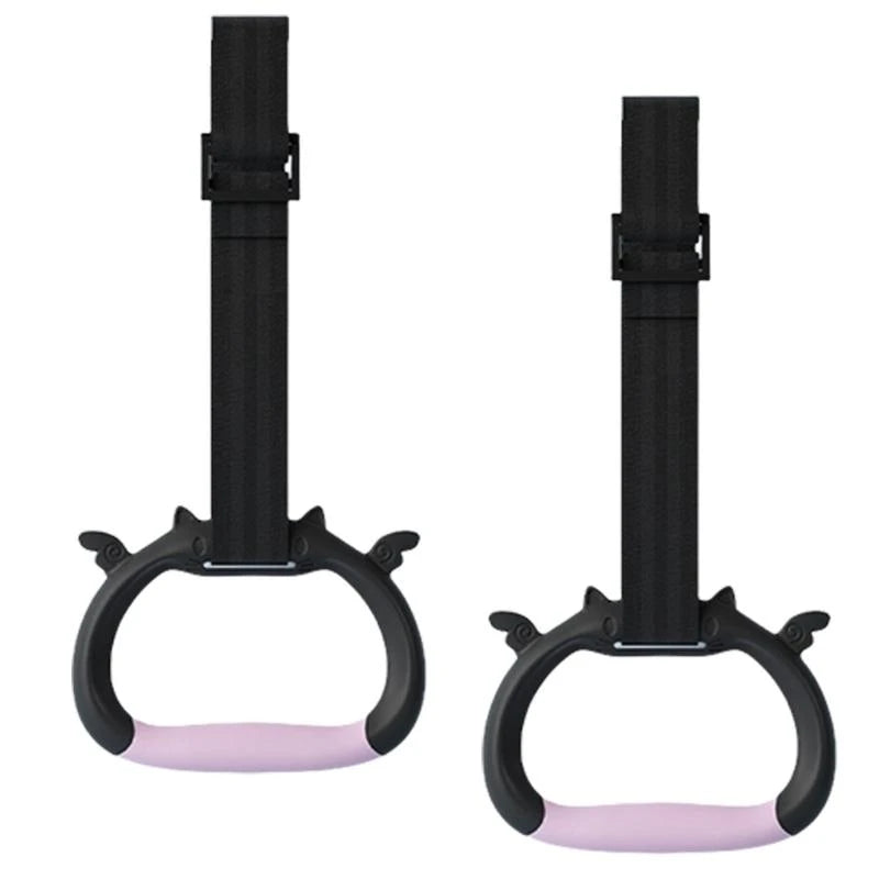 Kids Gymnastic Rings Set with Adjustable Straps | Strength Training Gymnastic Rings Set Nixie