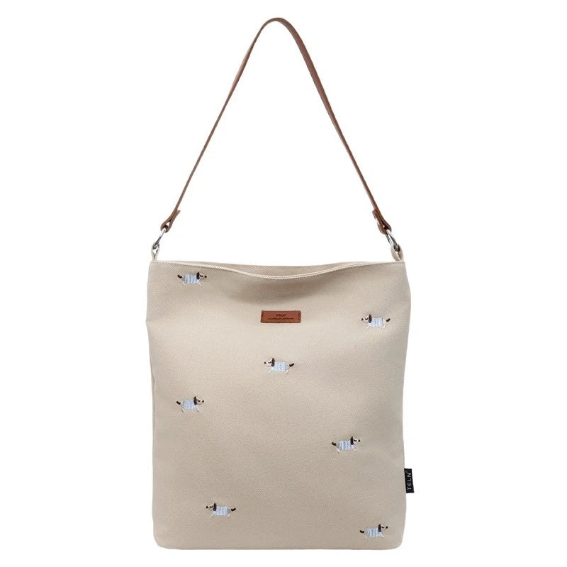 Japanese Style Canvas Tote Bag – Women's Shoulder & Crossbody Canvas Tote Bag Nixie