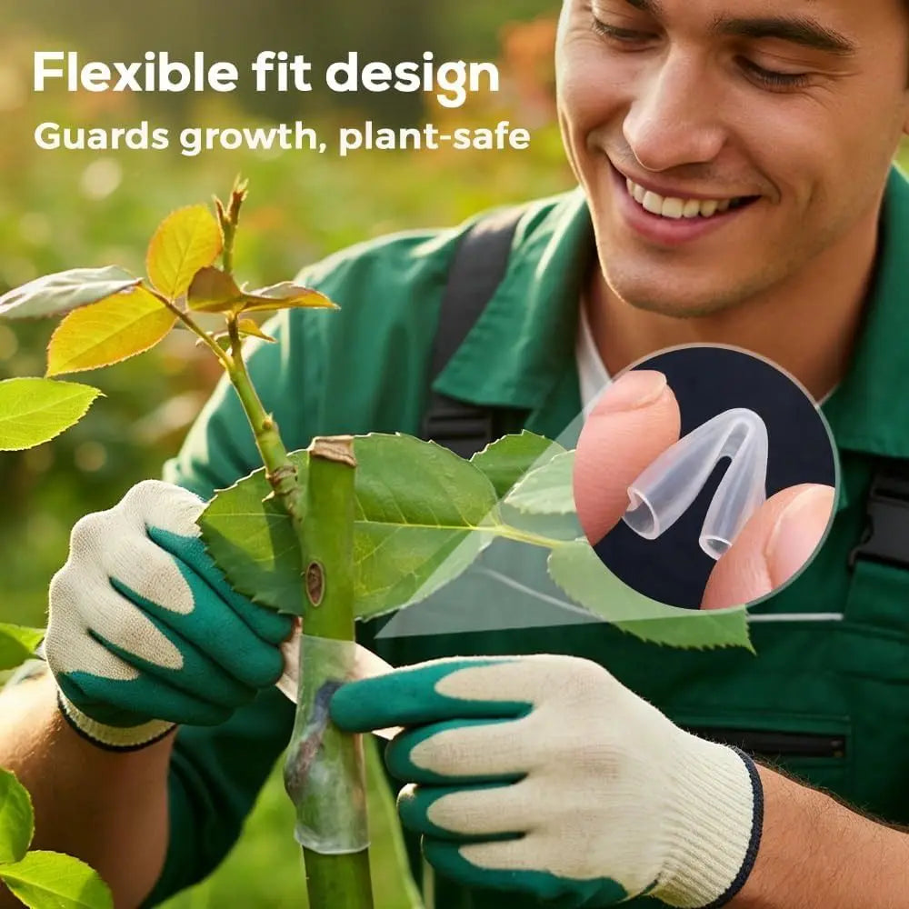 80pcs Silicone Grafting Sleeve Tubes – Flexible Budding Tool Grafting Sleeve Tubes Nixie