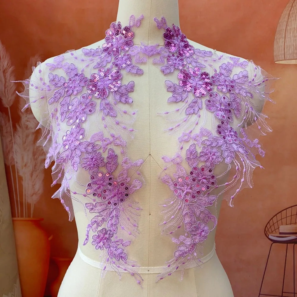 Polyester Embroidery Flower Patch – Floral Garment Appliqué