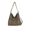 Leopard Print Large Capacity Crossbody Tote Shoulder Bag Crossbody Shoulder Bag Nixie BB-1465Brown Leopard