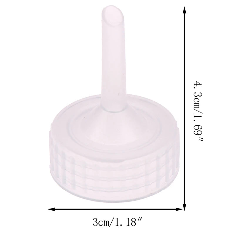 10Pcs Artemia Brine Shrimp Hatchery Bottle Cap Adapters DIY Aquarium Hatchery Caps Nixie