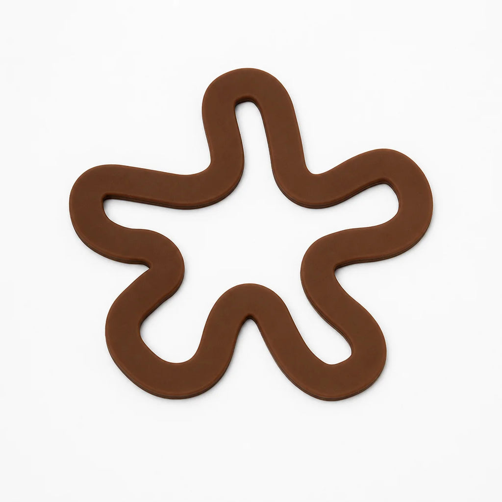 Silicone Geometric Coaster – Non-Slip Heat Resistant Drink Mat Silicone Coaster Nixie Brown 1pcs