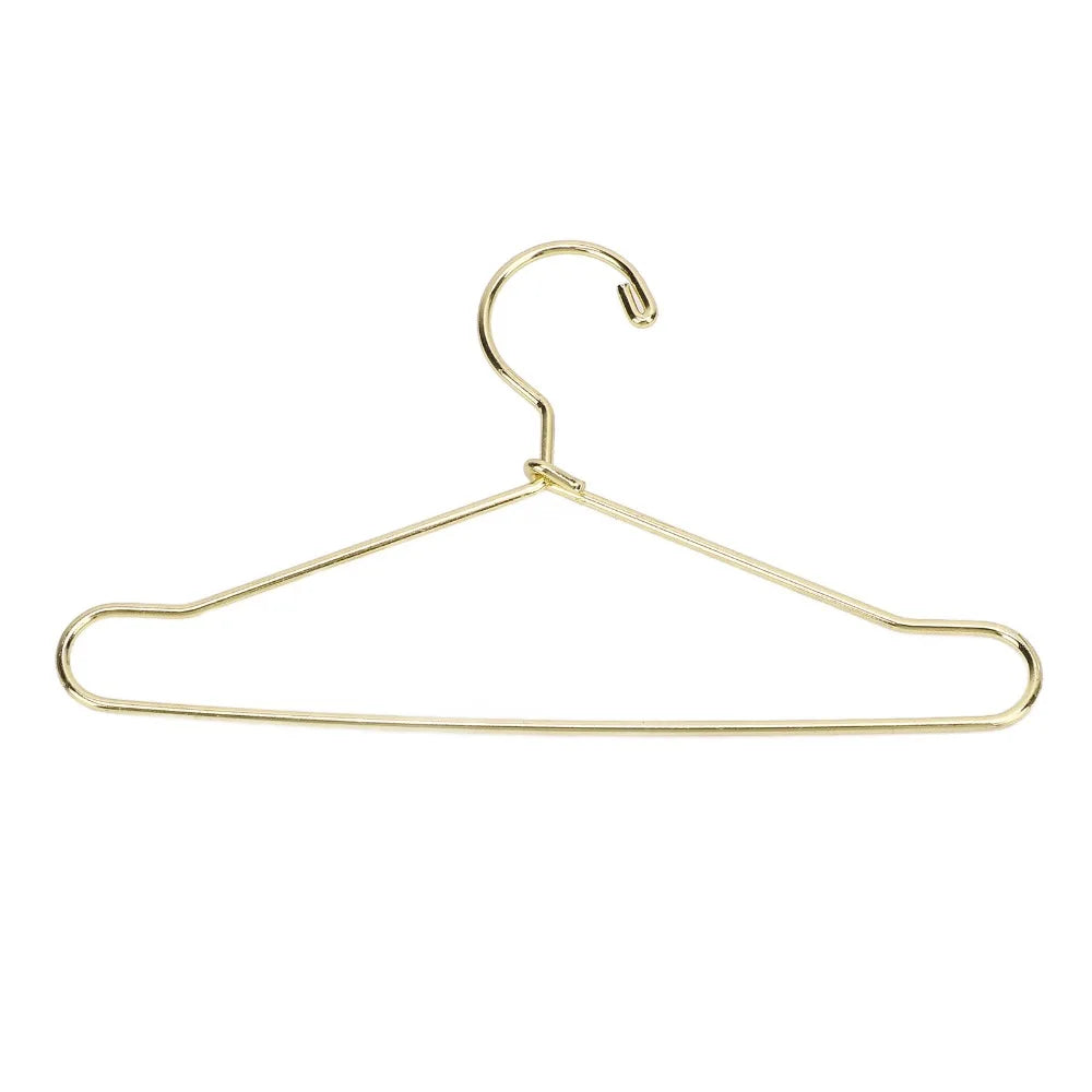 10pcs Mini Dollhouse Clothes Hangers – Gold & Rose Gold Steel Dollhouse Accessories Nixie