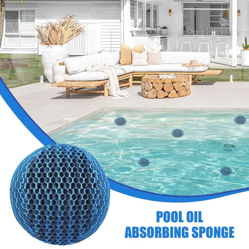Floating Pool & Hot Tub Scum Absorber Oil Skimmer Ball Pool Scum Absorber Nixie