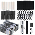 8-Piece Travel Nail Kit – Buffer, File, Brush & Wood Stick Nail Care Kit Nixie 8Pcs- 2 Set -Black