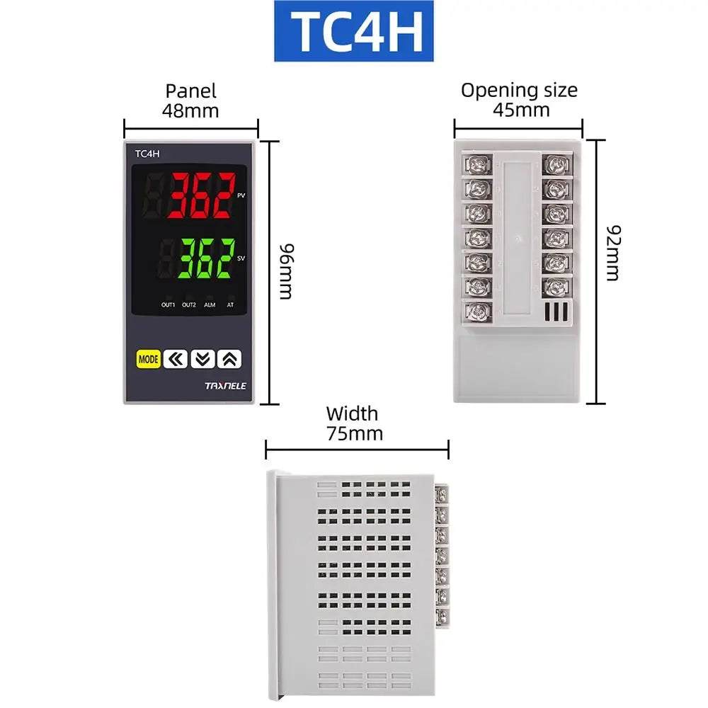 TC Series Digital PID Temperature Controller Dual SSR Relay PID Temperature Controller Nixie