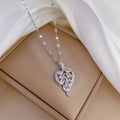 Leaf Copper Pendant Necklace – Stainless Steel Choker for Women Pendant Necklace Nixie XL2606-078