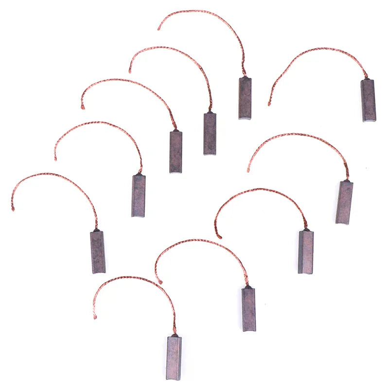 10Pcs Motor Carbon Brushes 4.5x6.5x20mm – Electric Motor Parts Motor Carbon Brushes Nixie
