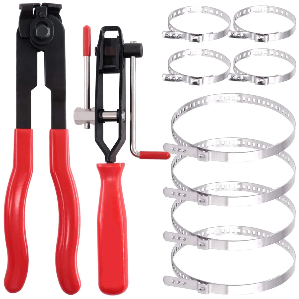 CV Joint Boot Clamp Pliers Kit – 10-Pc Stainless Steel Auto Tool CV Boot Clamp Pliers Nixie 1 set