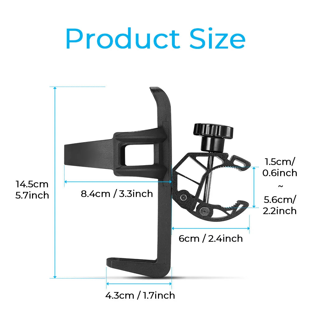 Universal Cup Holder Metal Clamp for Bike, ATV & Stroller Universal Cup Holder Nixie