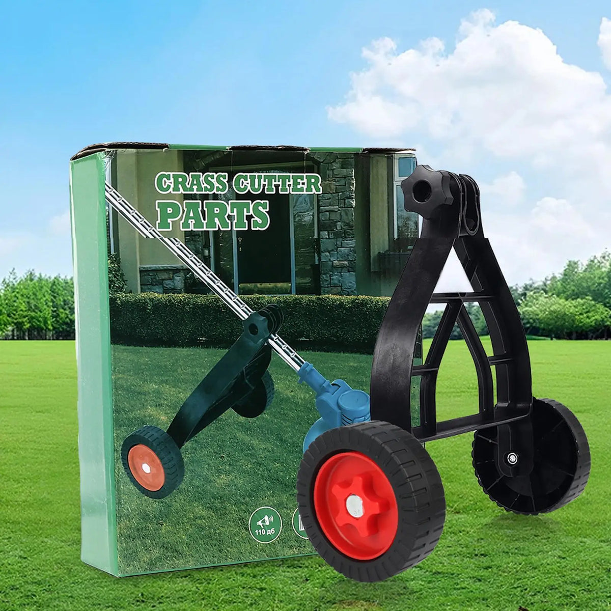 Adjustable String Trimmer Wheel Attachment | Universal Lawn Support