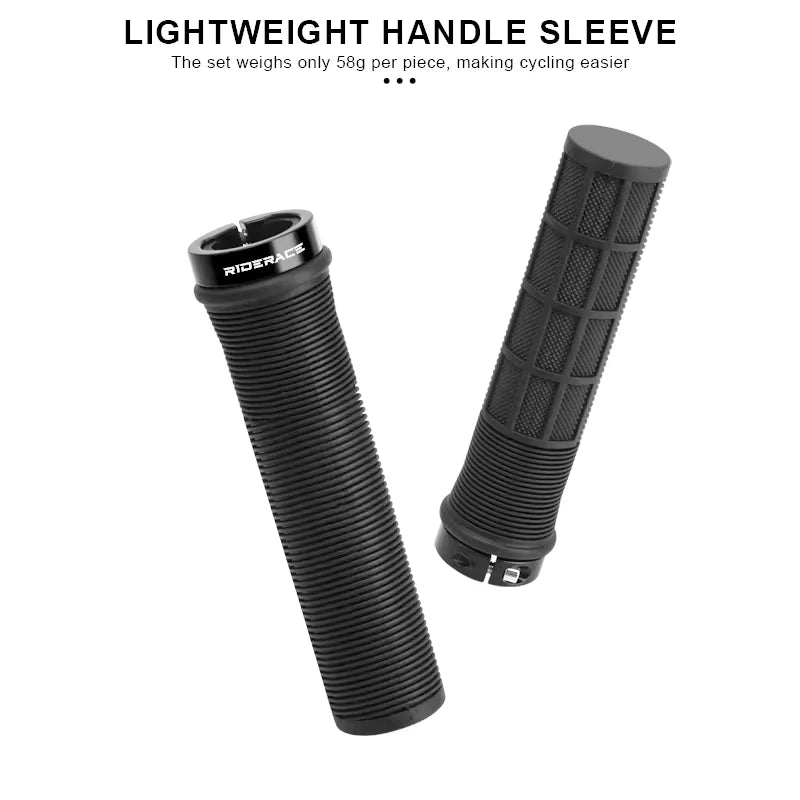 MTB Handlebar Grips Aluminum Lock-On Non-Slip Bike Grips 133mm Bicycle Handlebar Grips Nixie
