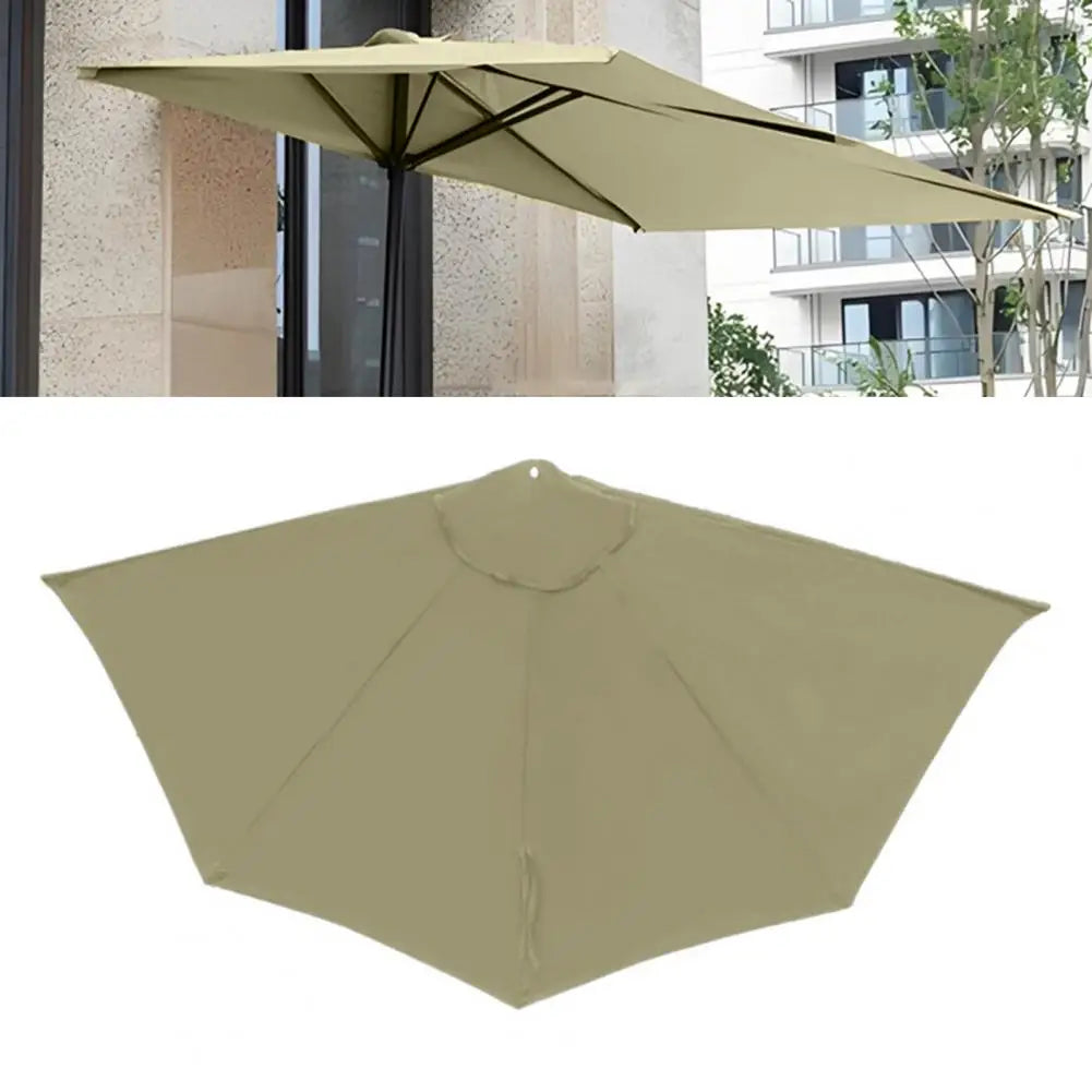 Semi-Circular Umbrella Replacement Canopy UV30+ Outdoor Shade Umbrella Replacement Canopy Nixie