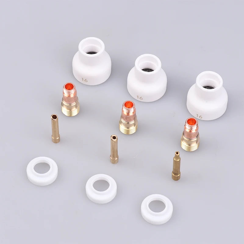 TIG Welding Ceramic Nozzle Gas Lens Kit WP17 WP18 WP26 – 4Pcs TIG Welding Accessories Nixie