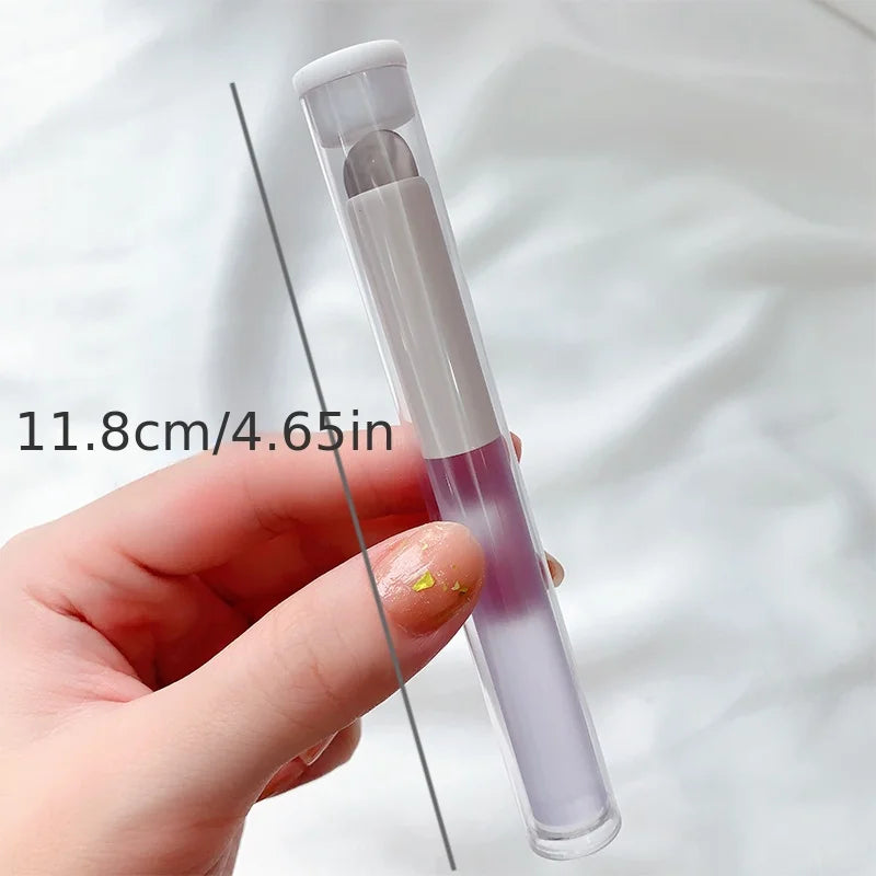 Silicone Lip Brush with Cover – Mini Portable Cosmetic Tool Lip Makeup Brush Nixie