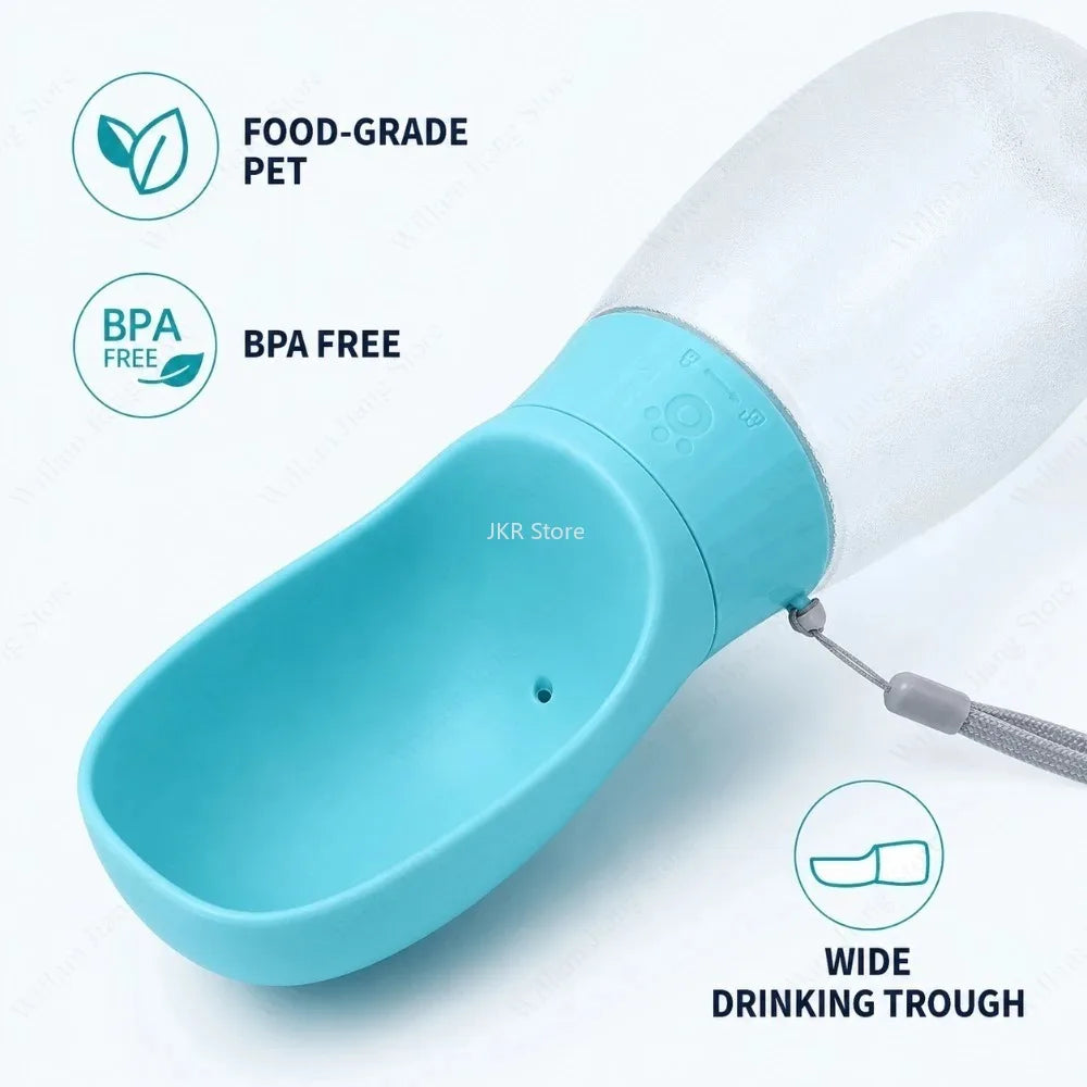 Portable Dog Water Bottle & Dispenser Bowl 300ml/500ml