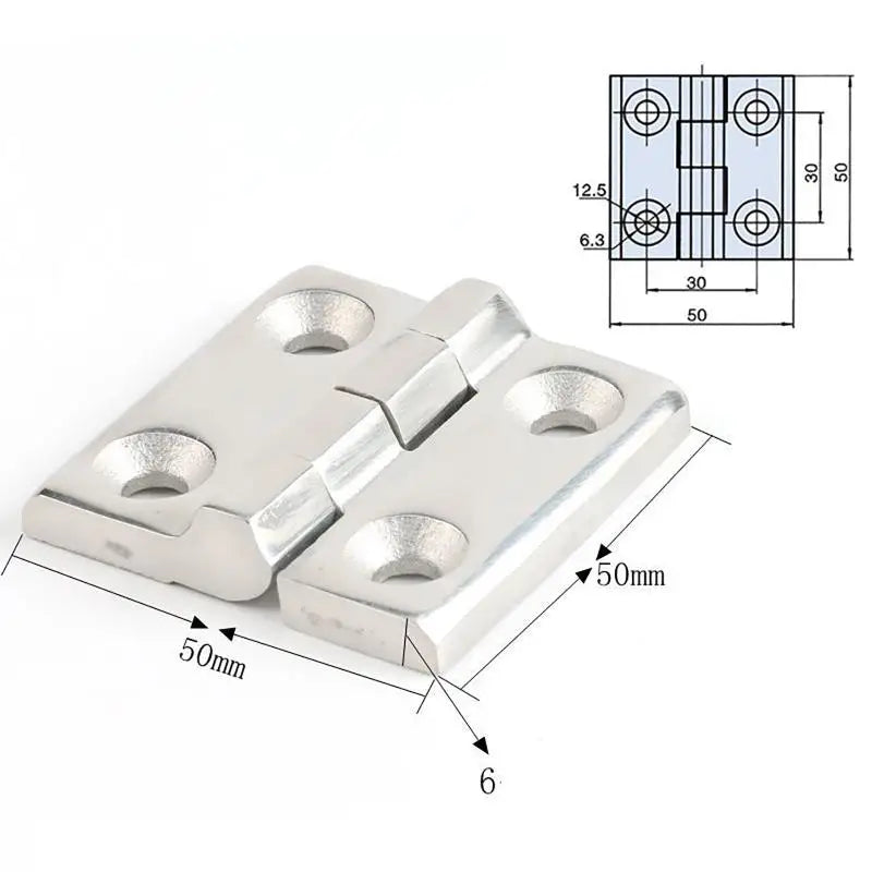 Stainless Steel Detachable Flag Hinge Lift Off 40 50 60mm Door Hinge Nixie A2