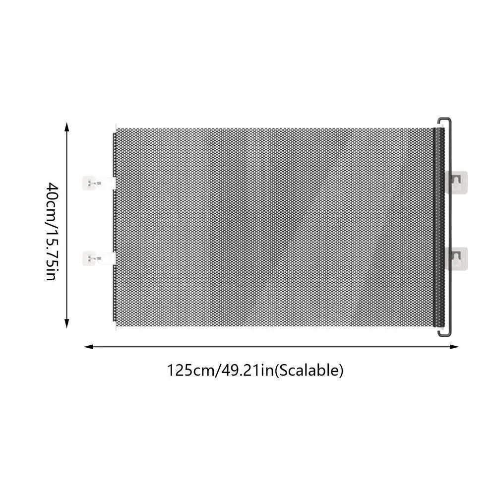 Retractable Mesh Pet Safety Gate for Dogs & Cats | No Drill Retractable Pet Gate Nixie 40cm 2Pcs