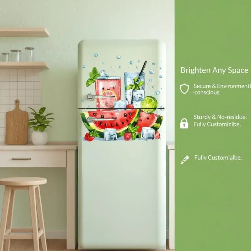 Watermelon Summer Kitchen Wall Sticker – Removable PVC Decal Wall Sticker Decal Nixie