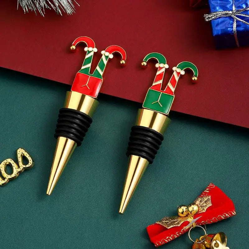 Snowman Christmas Wine Stopper – Airtight Zinc Alloy Bottle Seal