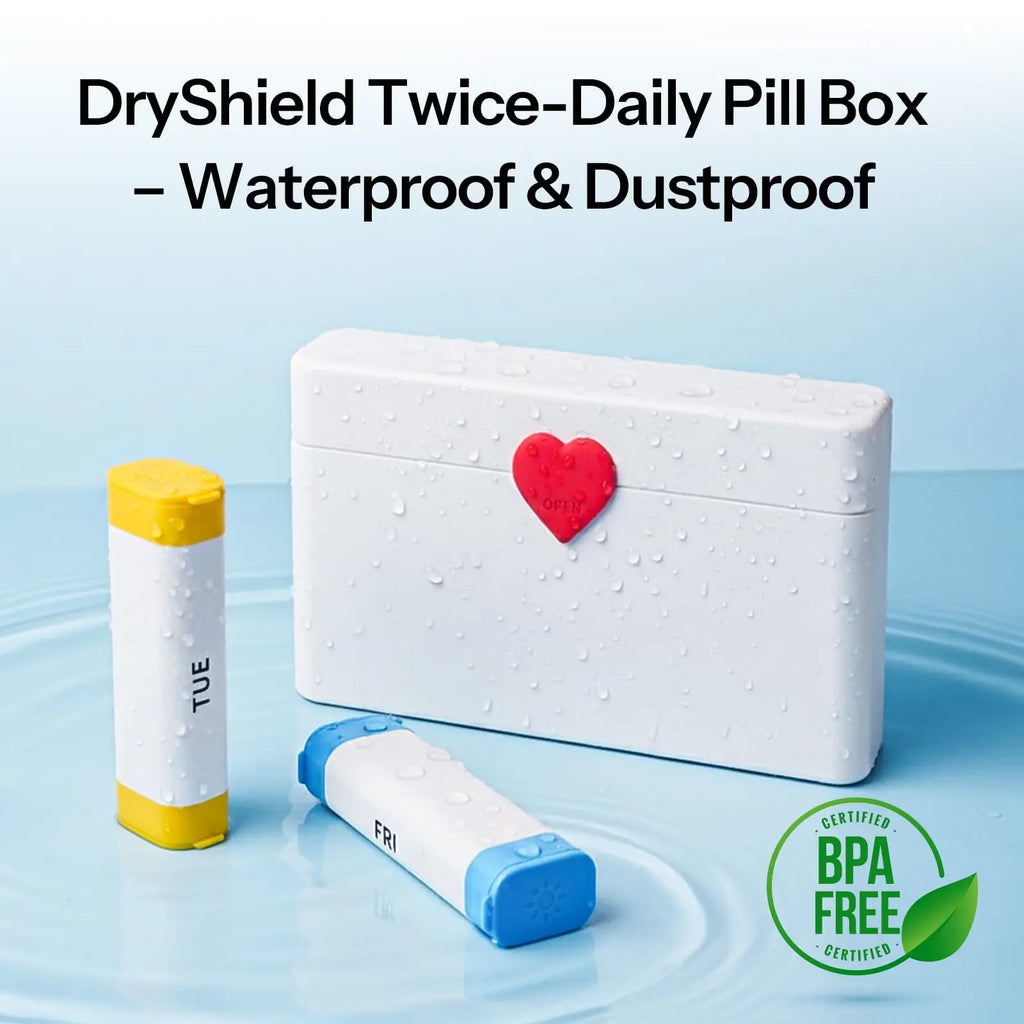 Weekly AM PM Pill Organizer – 7-Day Large Travel Pill Case Pill Organizer Case Nixie