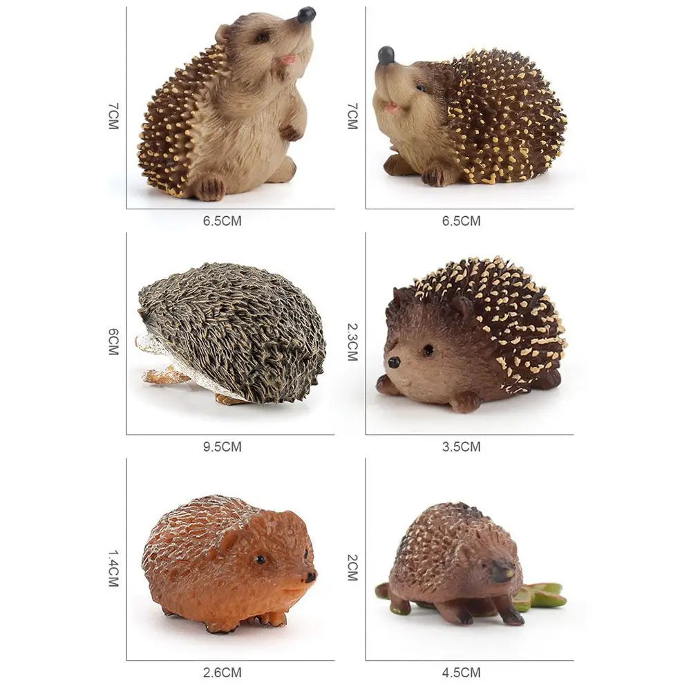 Hedgehog Animal Figurine – Miniature Wildlife Toy & Home Decor Animal Figurine Nixie