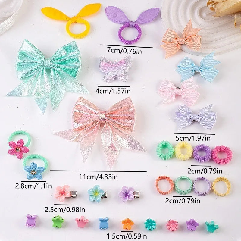 775-Piece Girls Hair Accessories Set – Headbands, Ties & Bows Girls Hair Accessories Nixie