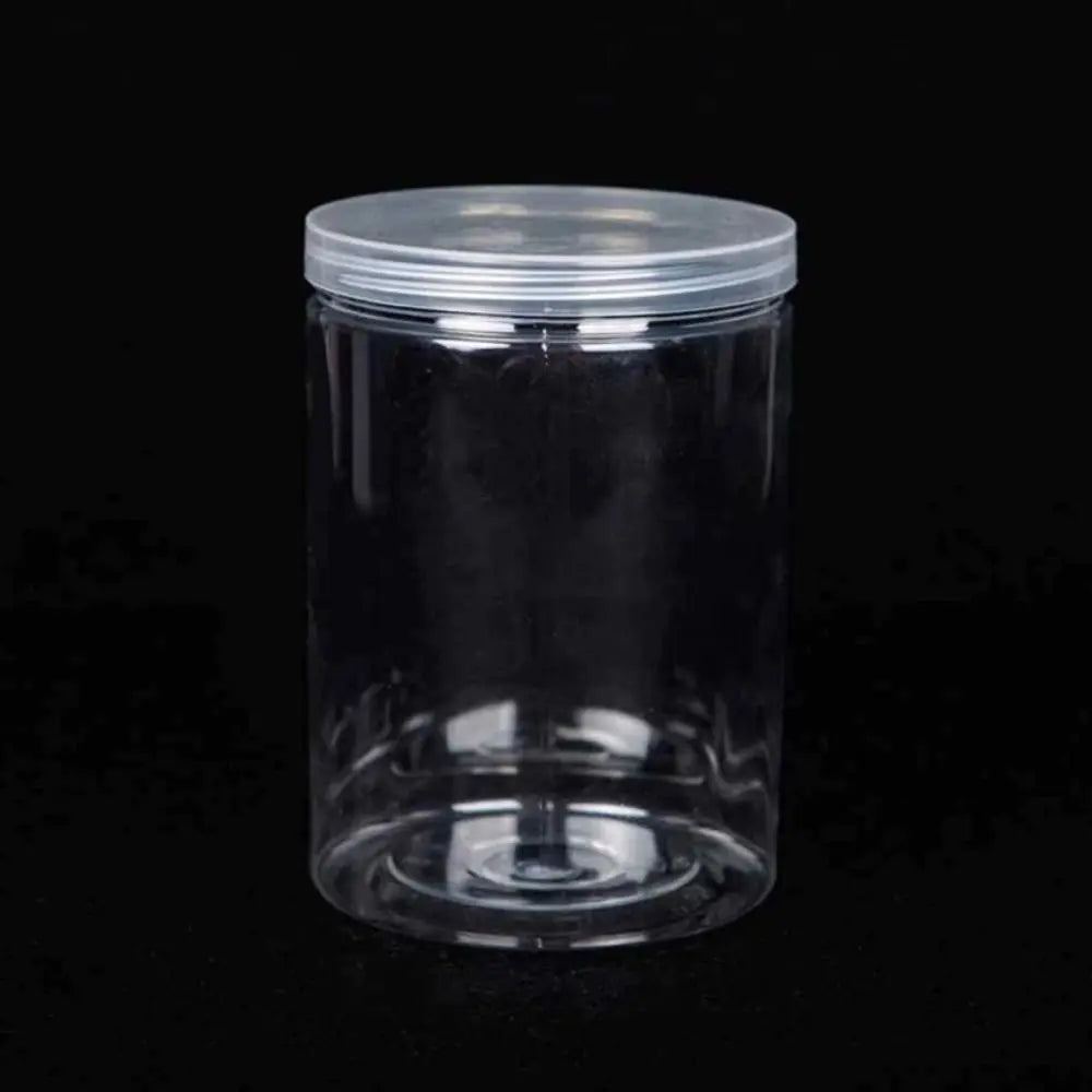 Clear Airtight Food Canister with Lid – Circular Storage Container