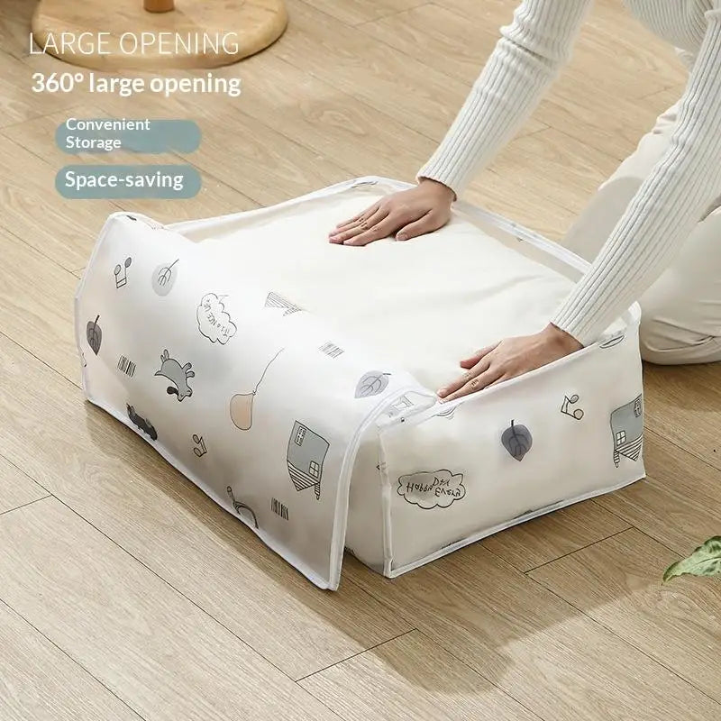 PEVA Waterproof Quilt Storage Bag – Foldable Bedding Organizer Bedding Storage Bag Nixie