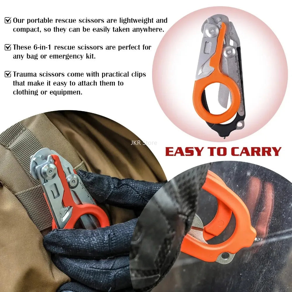 Nixie Emergency Rescue Shears – Strap Cutter & Glass Breaker Emergency Rescue Tool Nixie