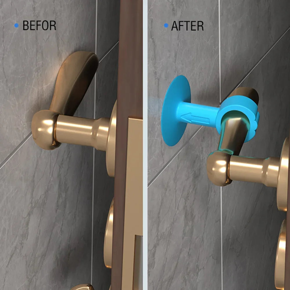 Silicone Door Handle Wall Protector – No-Drill Suction Cup